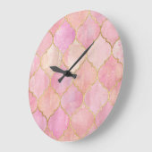 Marokkaanse gouden lijn: roze Waterverf Grote Klok (Hoek)