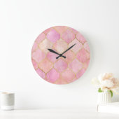 Marokkaanse gouden lijn: roze Waterverf Grote Klok (Huis)