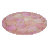 Marokkaanse gouden lijn: roze Waterverf Snijplank (Hoek)