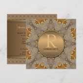 Marokkaanse gouduitnodiging voor Star Dinner Party Kaart (Voorkant / Achterkant)