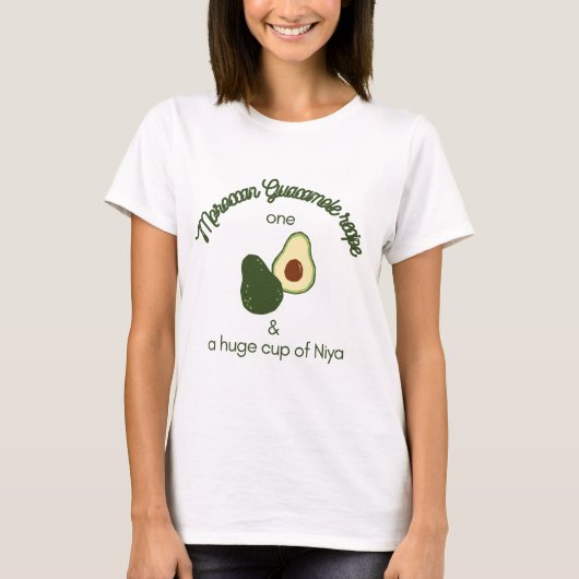 Marokkaanse Guacamole Avocado T-shirt (Voorkant)