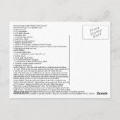 Marokkaanse heilbot met couscous briefkaart (Achterkant)