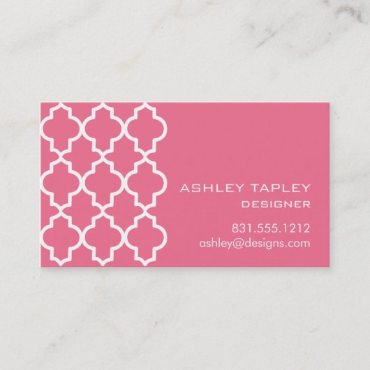 Marokkaanse Honeysuckle Dreams Visitekaartje (Voorkant)