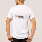 Marokkaanse identiteitskaart Tri-Blend shirt (Achterkant)