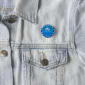 Marokkaanse jongens baby shower ronde button 3,2 cm (In situ)