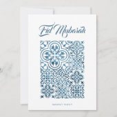Marokkaanse Kaart Eid Mubarak (Voorkant)