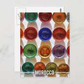 Marokkaanse keramische Borden Briefkaart (Voorkant / Achterkant)