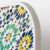 Marokkaanse Keramische Zellije Pickleball Paddle (Links Detail)