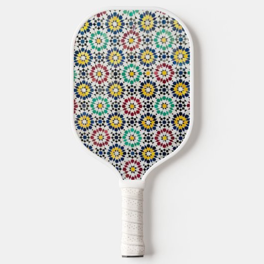 Marokkaanse Keramische Zellije Pickleball Paddle (Voorkant)