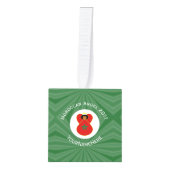 Marokkaanse kerst engel vlag gepersonaliseerd decoratie (Voorkant)