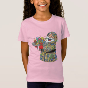 Marokkaanse Kerstman Grappig Zellige Patroon T-shirt