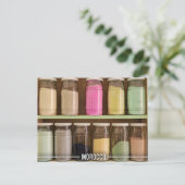 Marokkaanse kleurpigmenten in de soep van Marrakes Briefkaart (Staand voorkant)