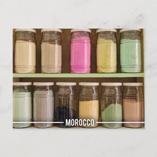 Marokkaanse kleurpigmenten in de soep van Marrakes Briefkaart (Voorkant)
