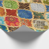 Marokkaanse Kleurrijke Tegels Decoupage Gift Cadeaupapier (Hoek)