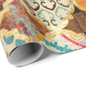 Marokkaanse Kleurrijke Tegels Decoupage Gift Cadeaupapier (Rol Hoek)