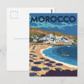 Marokkaanse kuststad briefkaart (Voorkant / Achterkant)