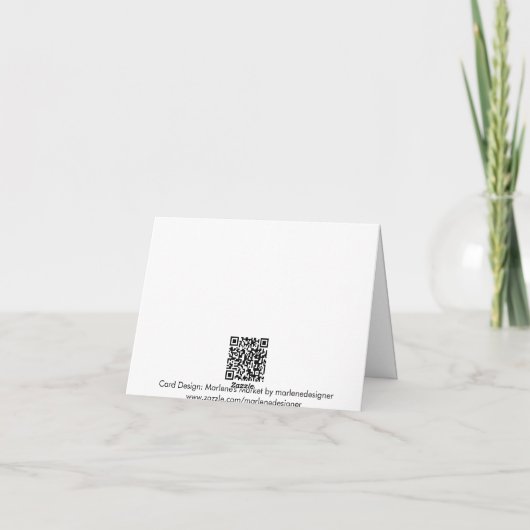 Marokkaanse lantaarn bedankkaart (Achterkant)