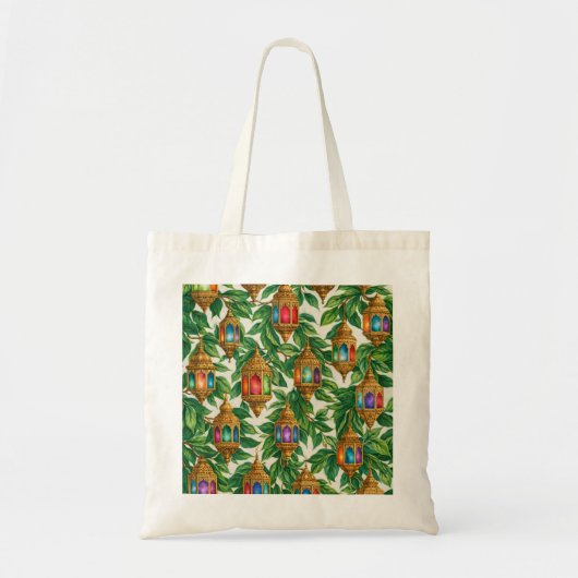 Marokkaanse Lantaarn Botanisch Tote Bag (Voorkant)
