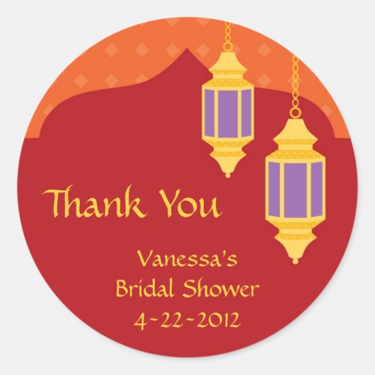 Marokkaanse lantaarn Sticker (Voorkant)