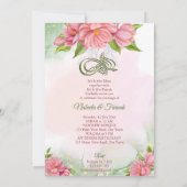 Marokkaanse lantaarns roze bloemen Islamitische br Kaart (Achterkant)