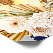 Marokkaanse lantaarns sterren nachtelijke gouden v poster (Hoek)