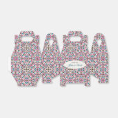 Marokkaanse lattice geometrische mandala bruiloft bedankdoosjes (Uitgevouwen)