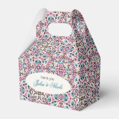 Marokkaanse lattice geometrische mandala bruiloft bedankdoosjes (Voorkant Zijde)