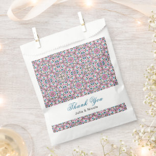 Marokkaanse lattice geometrische mandala bruiloft bedankzakje