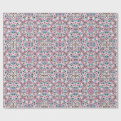 Marokkaanse lattice geometrische mandala bruiloft cadeaupapier (Vlak)