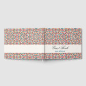 Marokkaanse lattice geometrische mandala bruiloft gastenboek (Volledig)