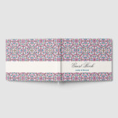 Marokkaanse lattice geometrische mandala bruiloft gastenboek (Volledig)