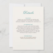 Marokkaanse lattice geometrische mandala bruiloft kaart (Achterkant)