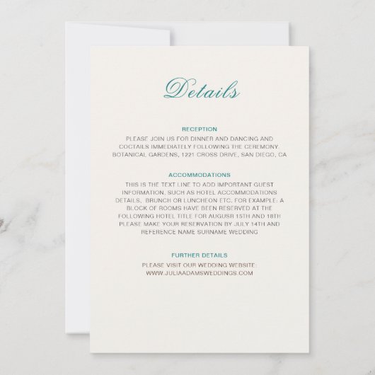 Marokkaanse lattice geometrische mandala bruiloft kaart (Achterkant)