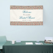Marokkaanse lattice geometrische mandala bruiloft spandoek (Beurs)