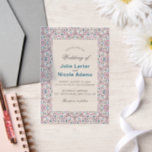 Marokkaanse lattice geometrische mandala bruiloft vellum uitnodigingen<br><div class="desc">ok</div>