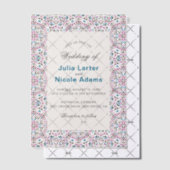 Marokkaanse lattice geometrische mandala bruiloft vellum uitnodigingen (Offset (Uitnodiging))