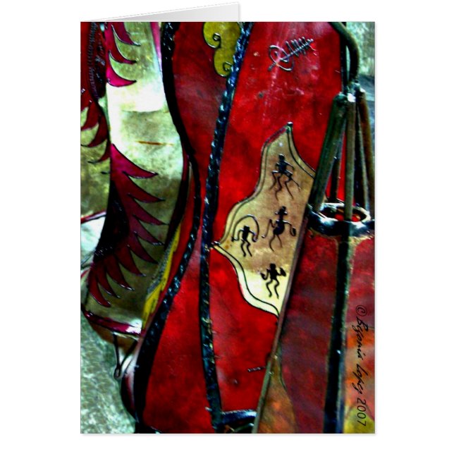 Marokkaanse lederen lampen (Voorkant)