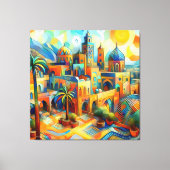 Marokkaanse magie in de kunst: Aousserd Canvas Afdruk (Voorkant)