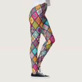 Marokkaanse mandala kleurrijke etnische stijl leggings (Rechts)