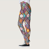 Marokkaanse mandala kleurrijke etnische stijl leggings (Links)