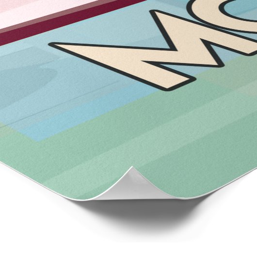 Marokkaanse marrakech-reisposter poster (Hoek)