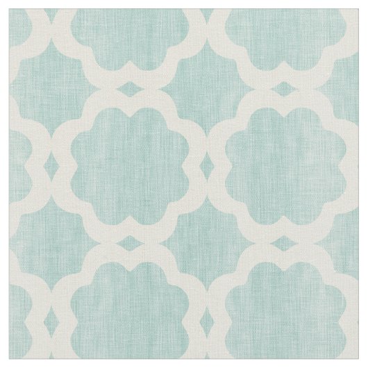Marokkaanse Mint Tiles Fabric Stof (Close Up)