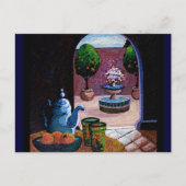 Marokkaanse mintthee briefkaart (Voorkant)