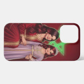 Marokkaanse moeder en dochter telefoonhoesje iPhone hoesje (Achterkant horizontaal)