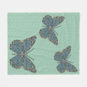 Marokkaanse monarch Fleece Blanket (Voorkant (Horizontaal))