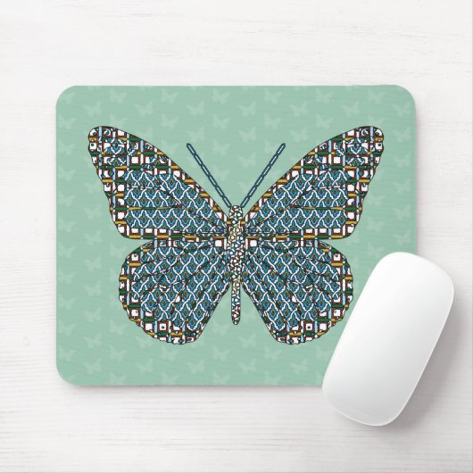 Marokkaanse monarch Mousepad Muismat (Met muis)