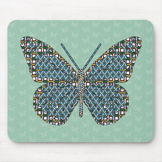 Marokkaanse monarch Mousepad Muismat (Voorkant)