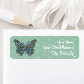 Marokkaanse monarch retour adres label (Insitu)