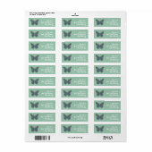 Marokkaanse monarch retour adres label (Full Sheet)