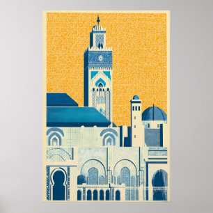 Marokkaanse Moskee Kunstprint Islamitisch Geometri Poster